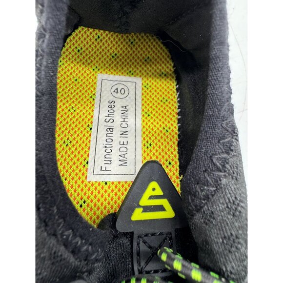 Sport.Z Mens Functional Athletic Shoes Size 40 Black/Green Lightweight Mesh - Picture 3 of 11